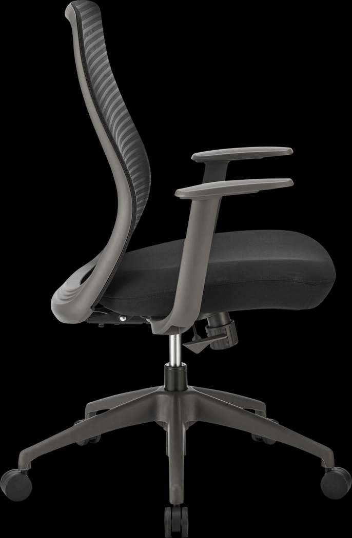 Oatman Black Office Chair - Thumbnail - Image 3