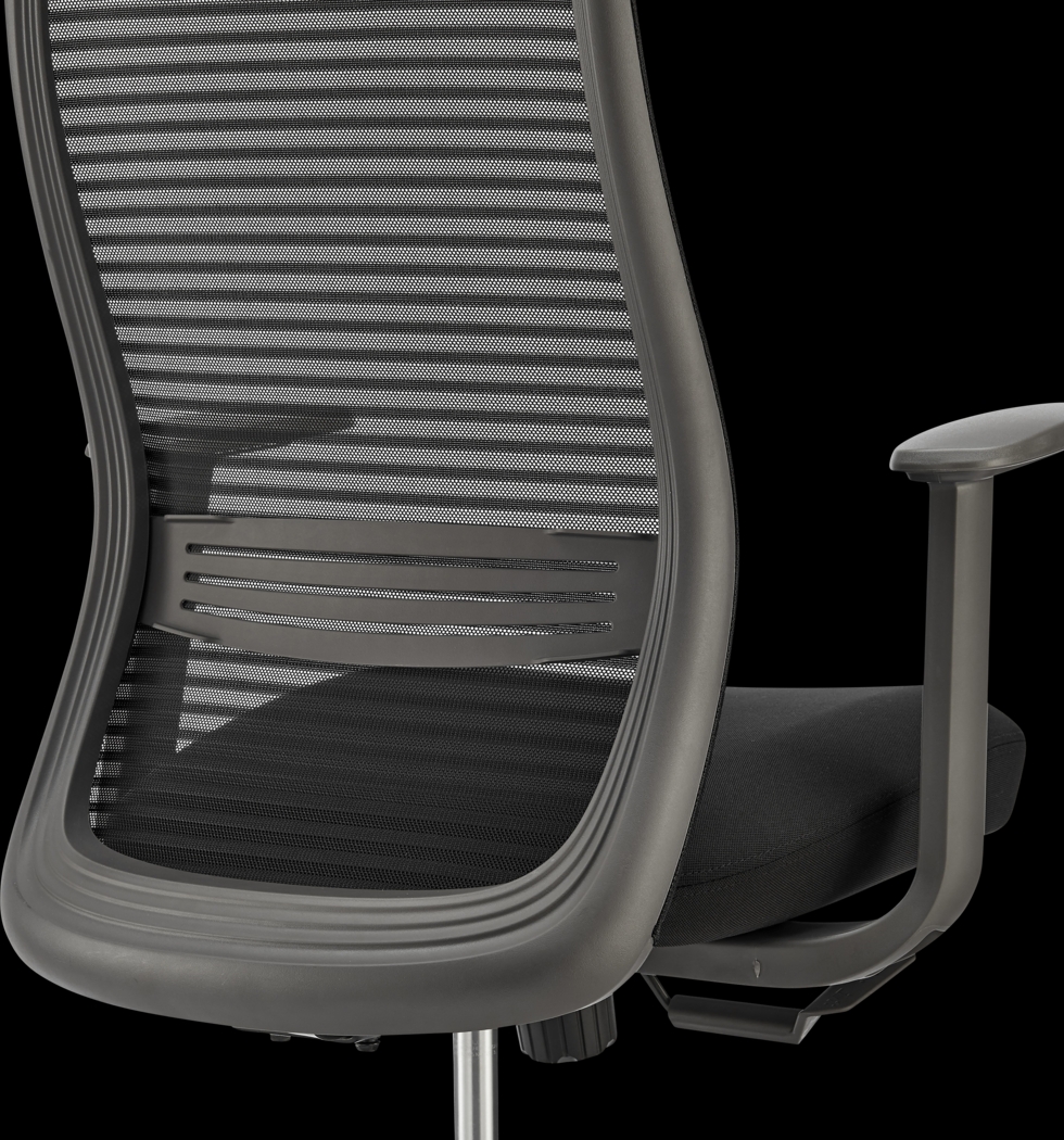 Oatman Black Office Chair - Thumbnail - Image 8