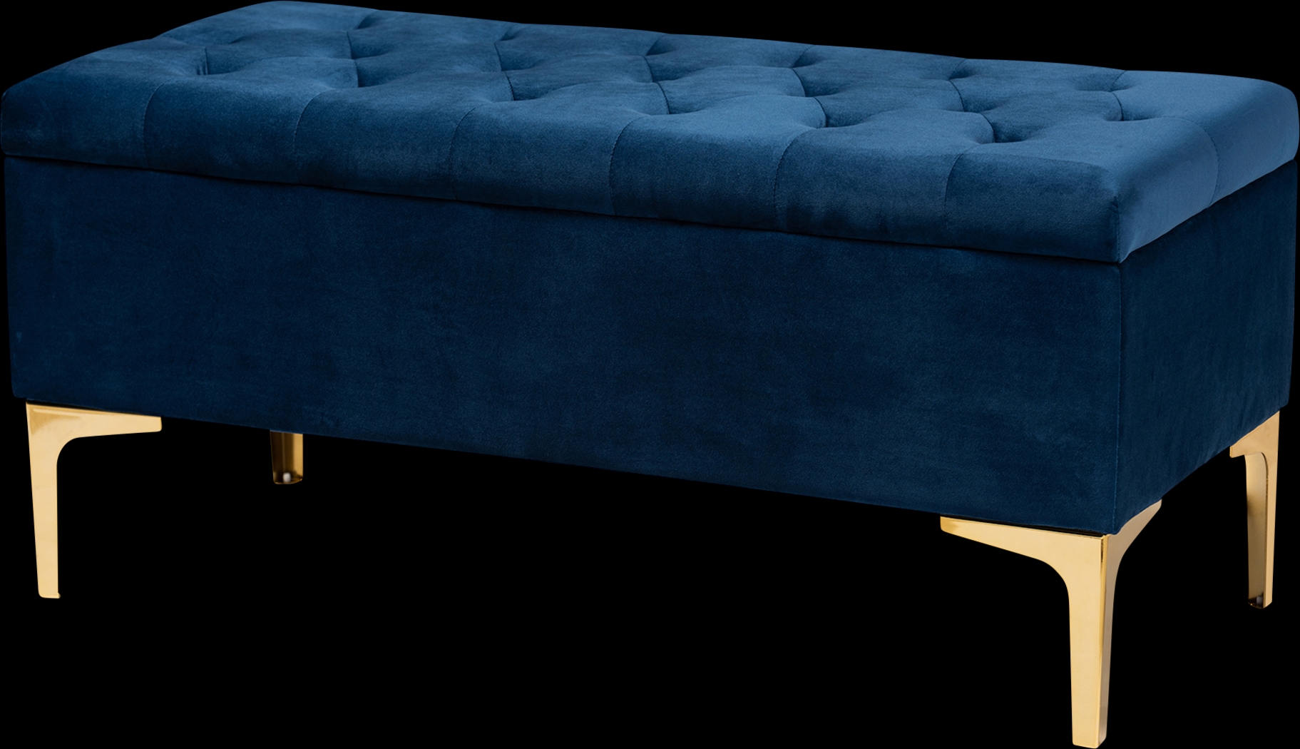 Oatmill Blue Ottoman - Thumbnail - Image 1