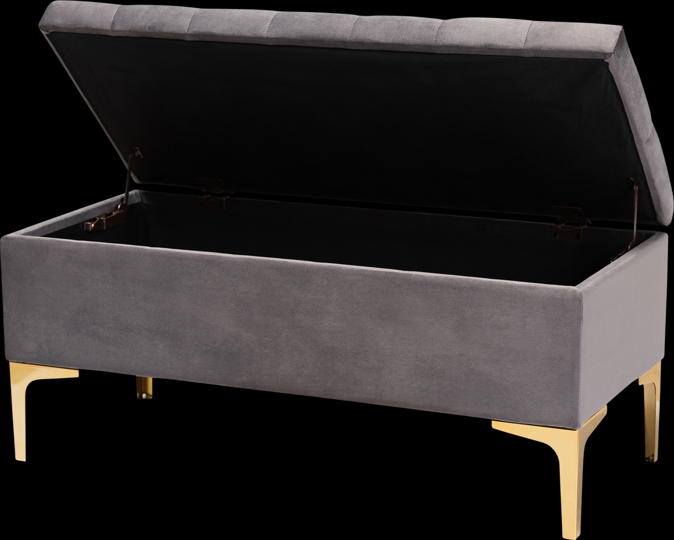 Oatmill Gray Ottoman - Thumbnail - Image 2