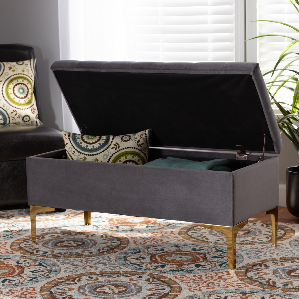 Oatmill Gray Ottoman - Thumbnail - Image 9