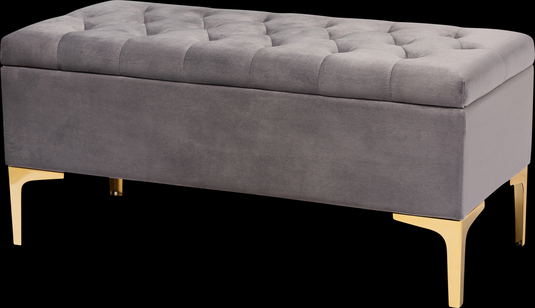 Oatmill Gray Ottoman - Thumbnail - Image 1