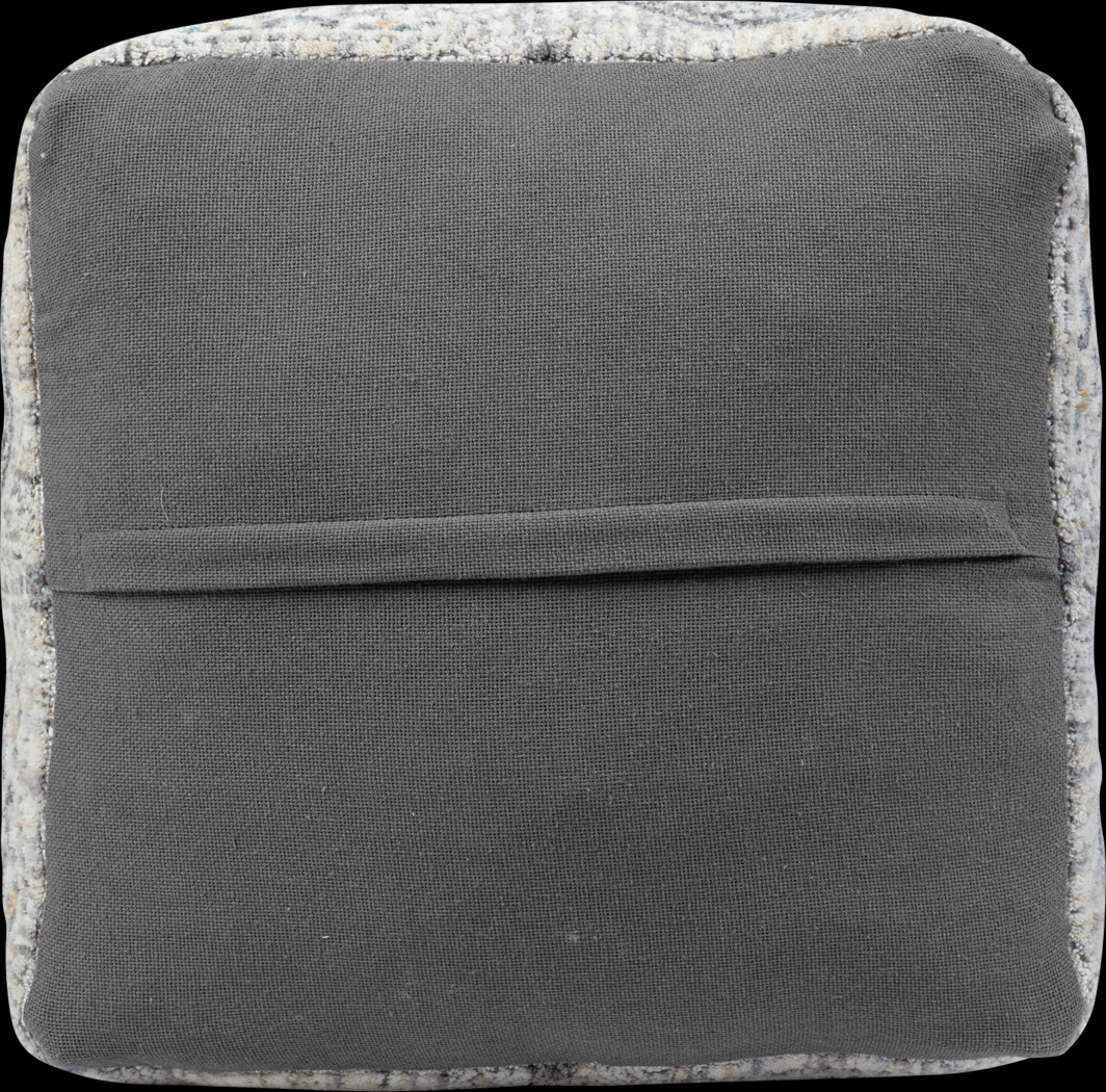 Obasie Light Gray Pouf - Thumbnail - Image 9