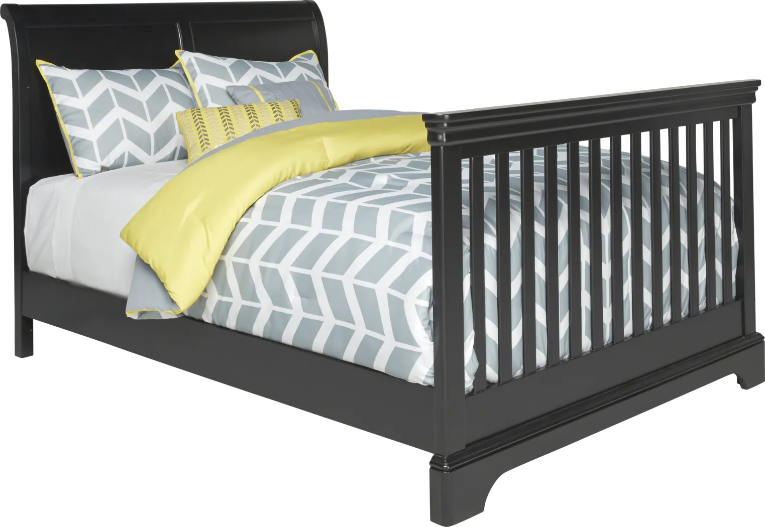 Oberon Black 6 Pc Nursery with Toddler & Conversion Rails - Thumbnail - Image 7