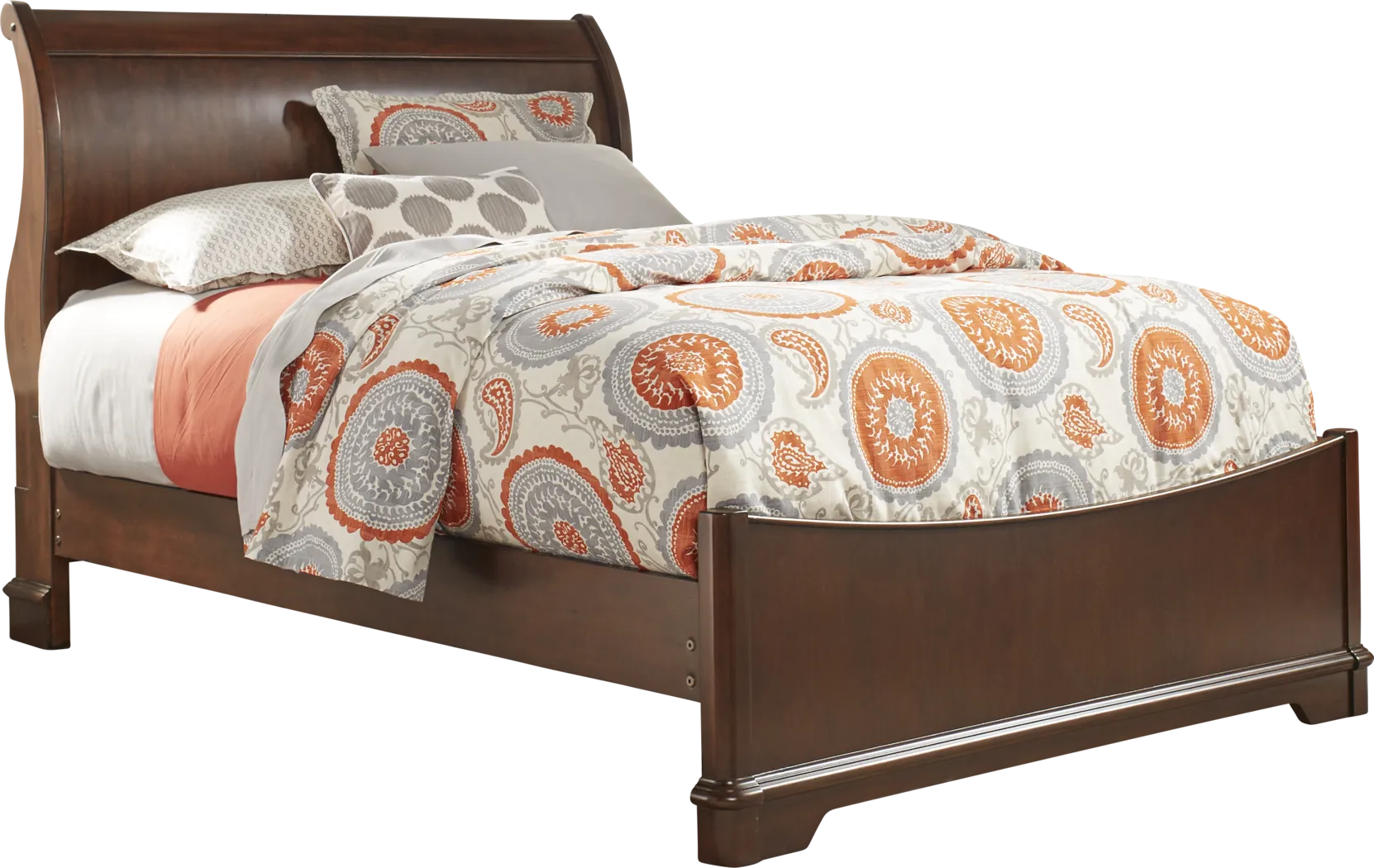 Kids Oberon Cherry 5 Pc Full Sleigh Bedroom - Thumbnail - Image 3