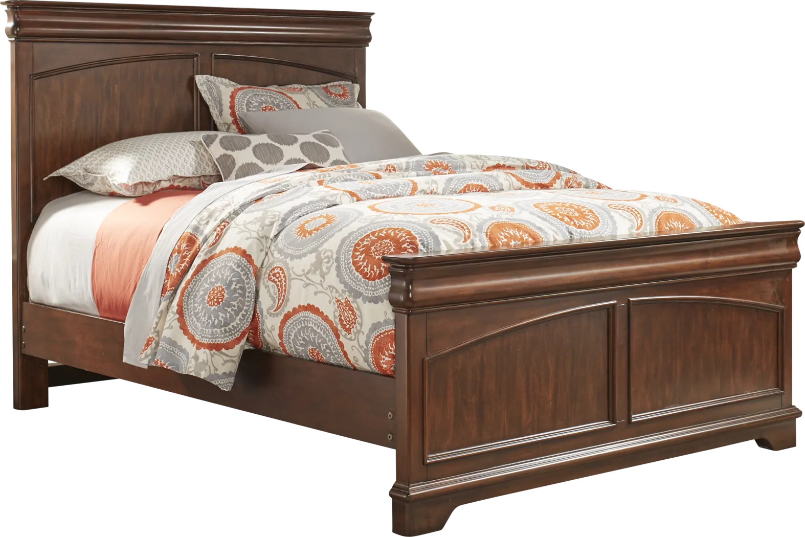 Kids Oberon Cherry 3 Pc Twin Panel Bed - Thumbnail - Image 1