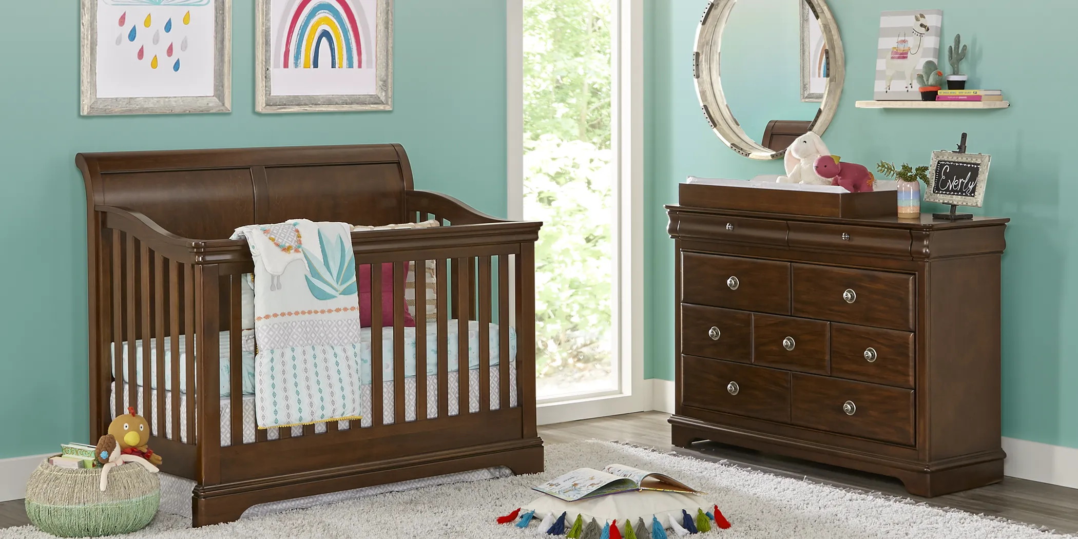 Oberon Cherry 4 Pc Nursery - Thumbnail - Image 1