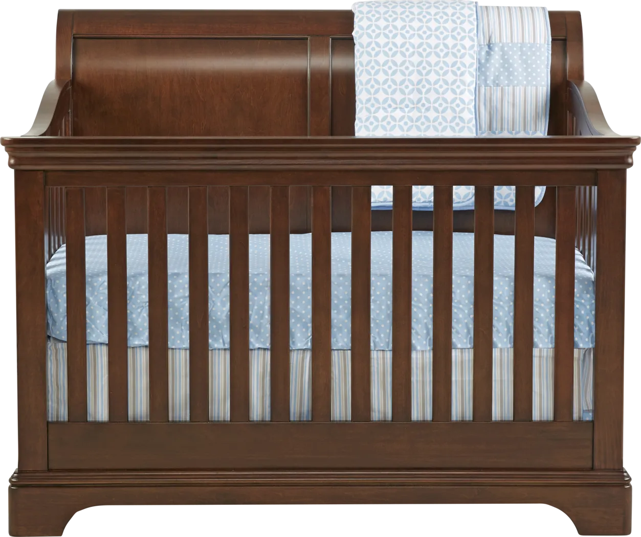 Oberon Cherry Crib with Toddler & Conversion Rails - Thumbnail - Image 2