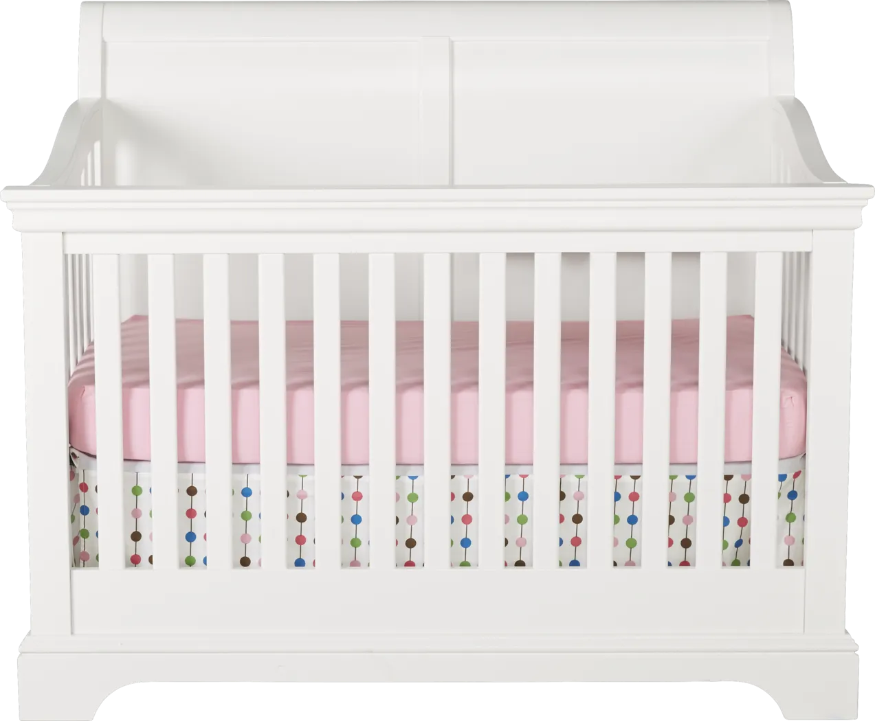 Oberon White Crib with Toddler & Conversion Rails - Thumbnail - Image 2