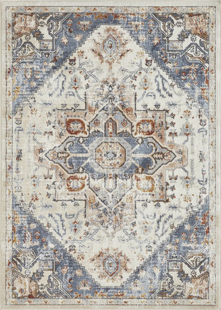 Obinda Cream 5'3 x 7'3 Area Rug - Thumbnail - Image 1