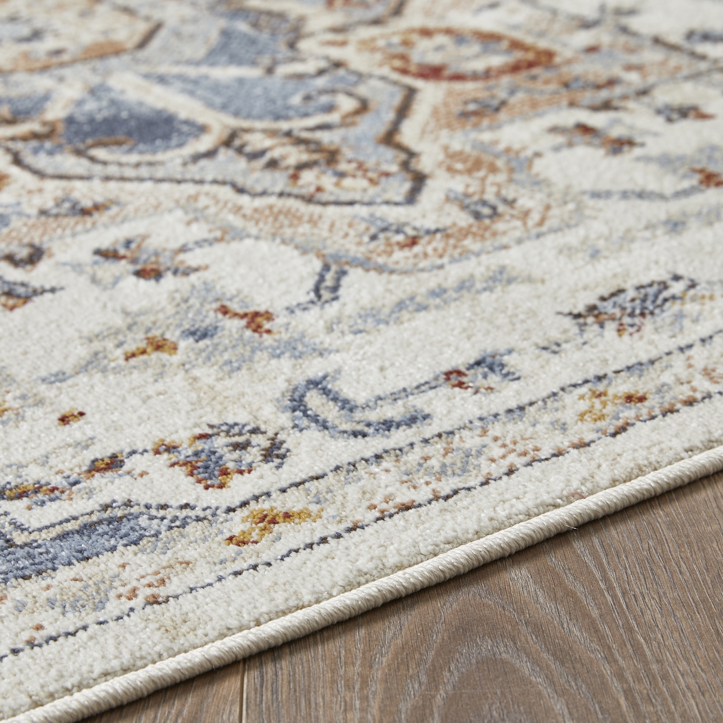 Obinda Cream 7'10 x 9'10 Area Rug - Thumbnail - Image 2