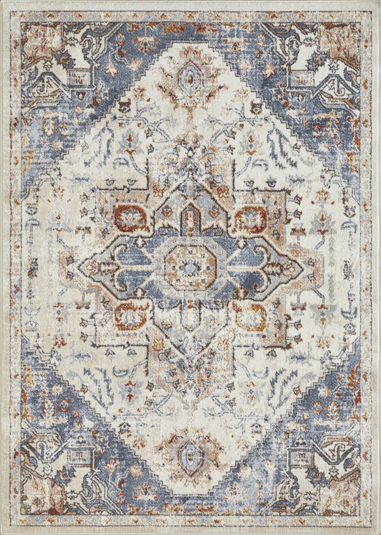 Obinda Cream 7'10 x 9'10 Area Rug - Thumbnail - Image 1