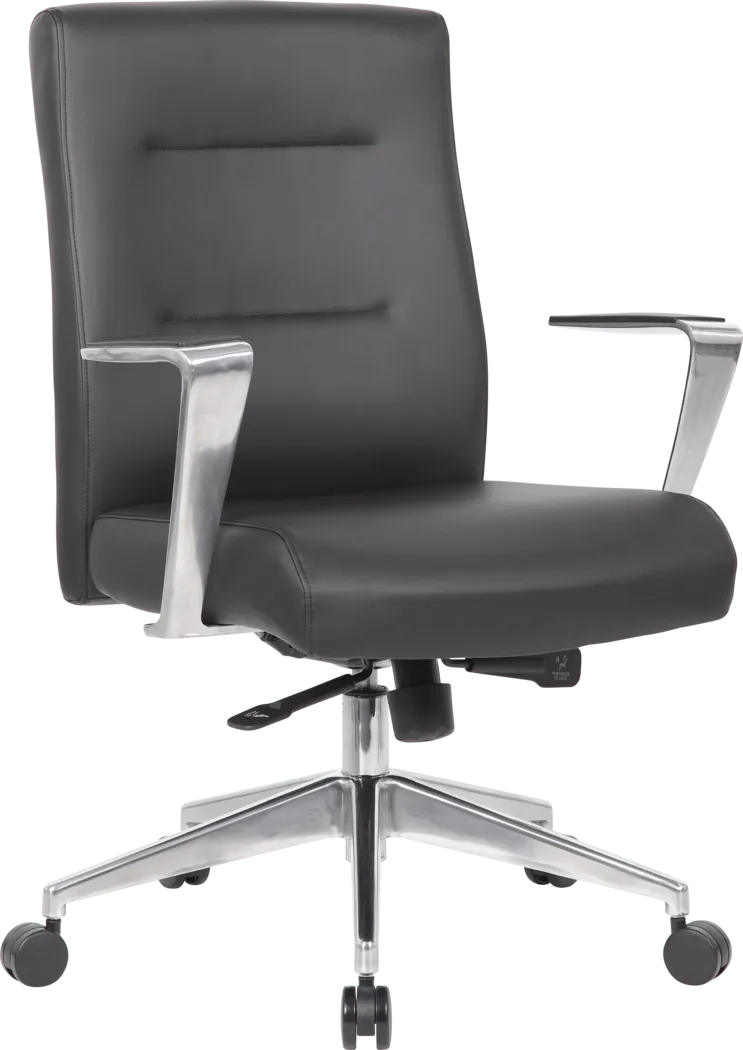 Obuor Black Desk Chair - Thumbnail - Image 1