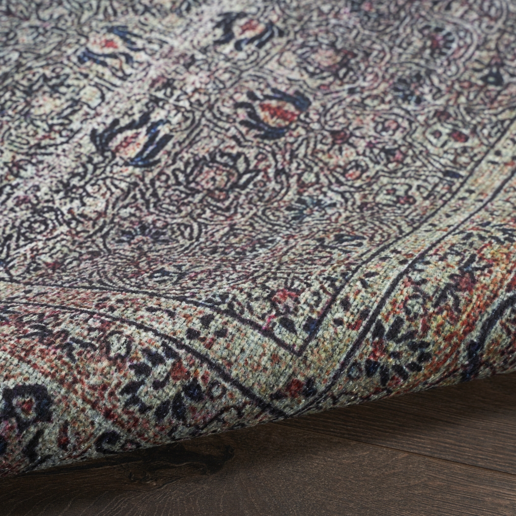 Oceama Green/Multi 5'3 x 7'3 Rug - Thumbnail - Image 6