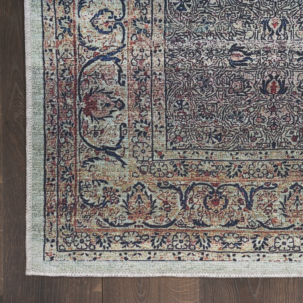 Oceama Green/Multi 5'3 x 7'3 Rug - Thumbnail - Image 9