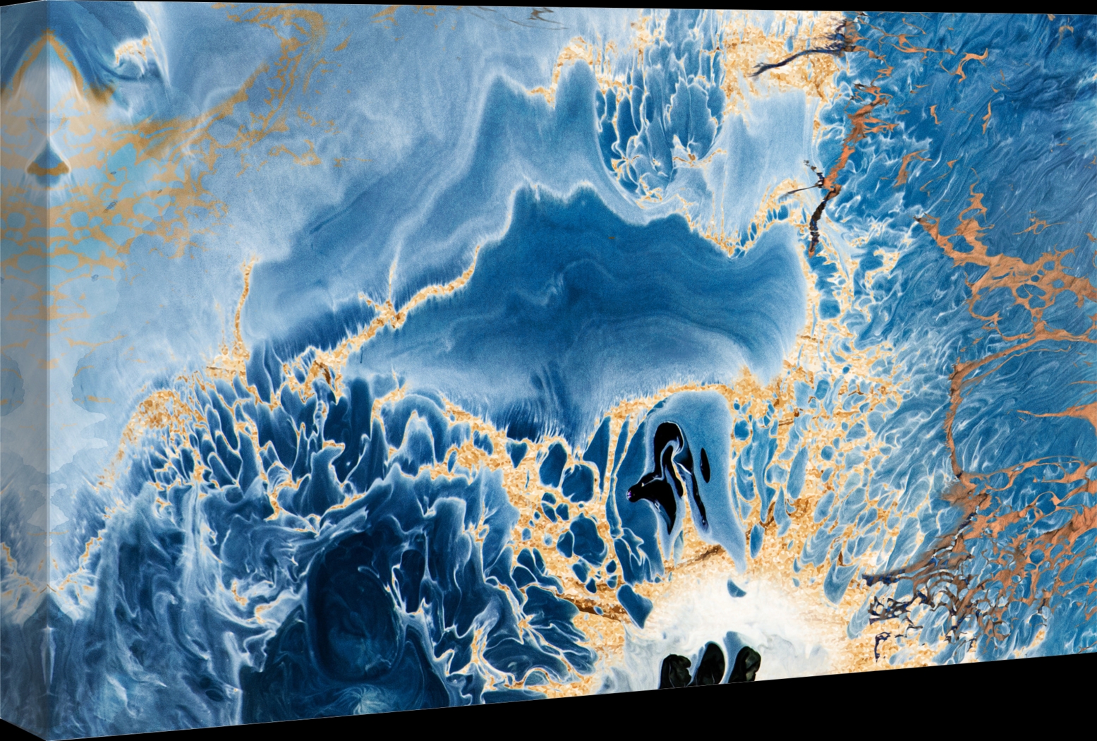 Ocean Abstract Splash Blue Artwork - Thumbnail - Image 3