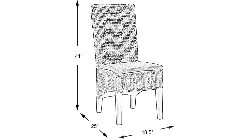 Dimension Image. Please refer to the Dimension Tab on this page for dimension details.
