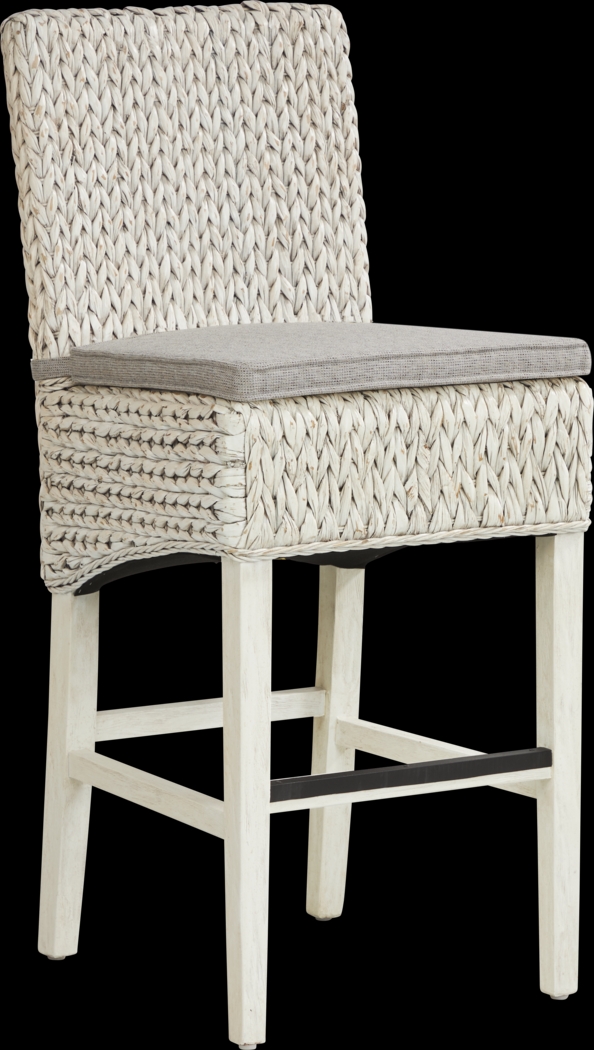 Ocean Bluffs White Barstool - Thumbnail - Image 1