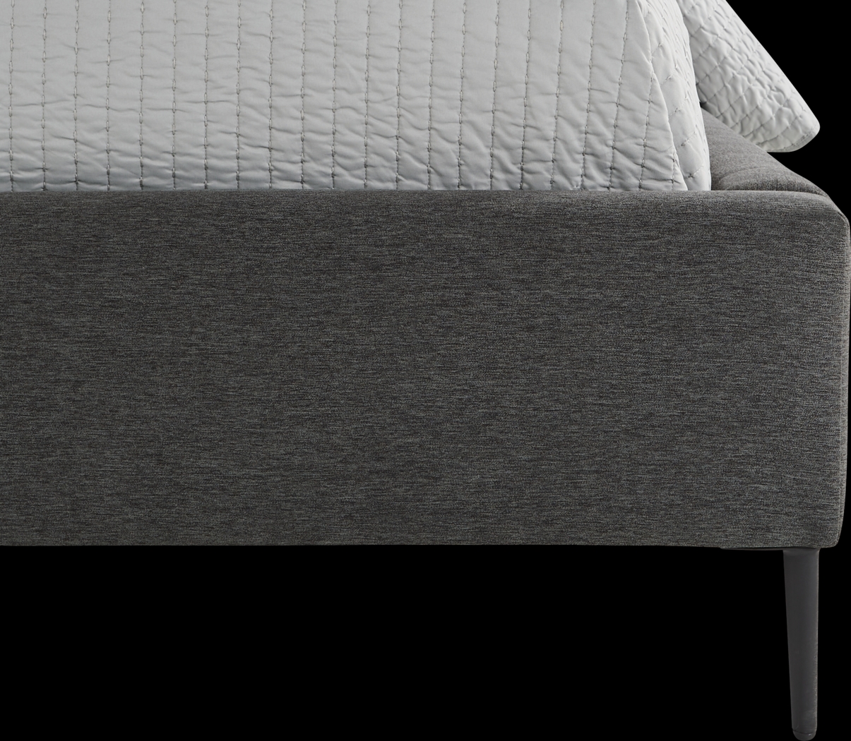 Ocean Drive Dark Gray 3 Pc Queen Platform Bed - Thumbnail - Image 3