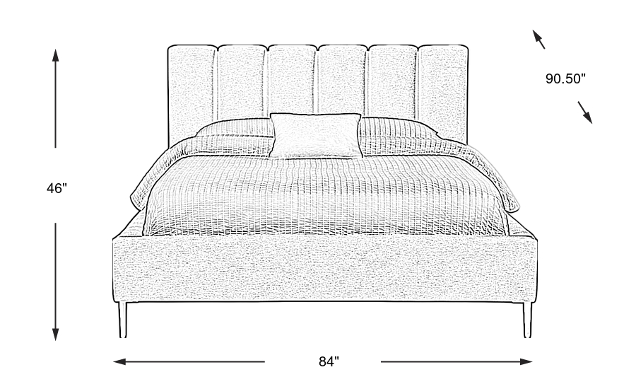 Dimension Image. Please refer to the Dimension Tab on this page for dimension details.