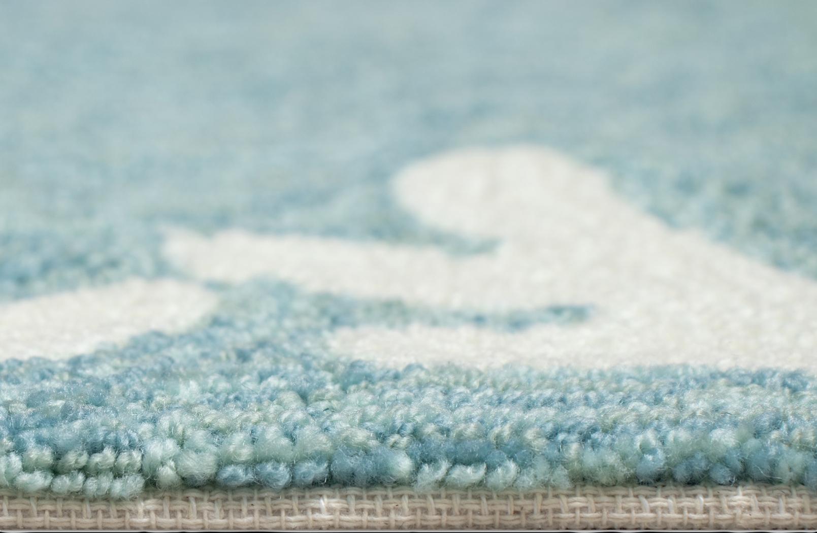 Ocean Flower Blue 7'6 x 9'6 Indoor/Outdoor Rug - Thumbnail - Image 9