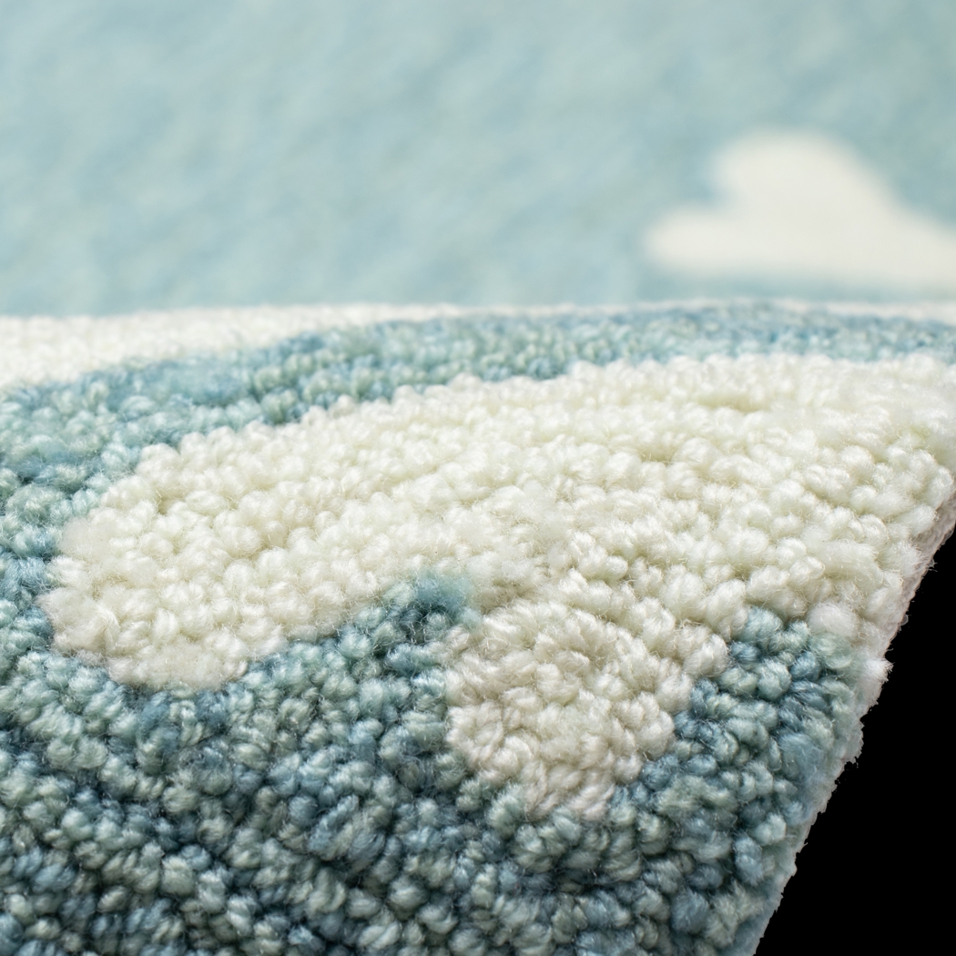 Ocean Flower Blue 7'6 x 9'6 Indoor/Outdoor Rug - Thumbnail - Image 10