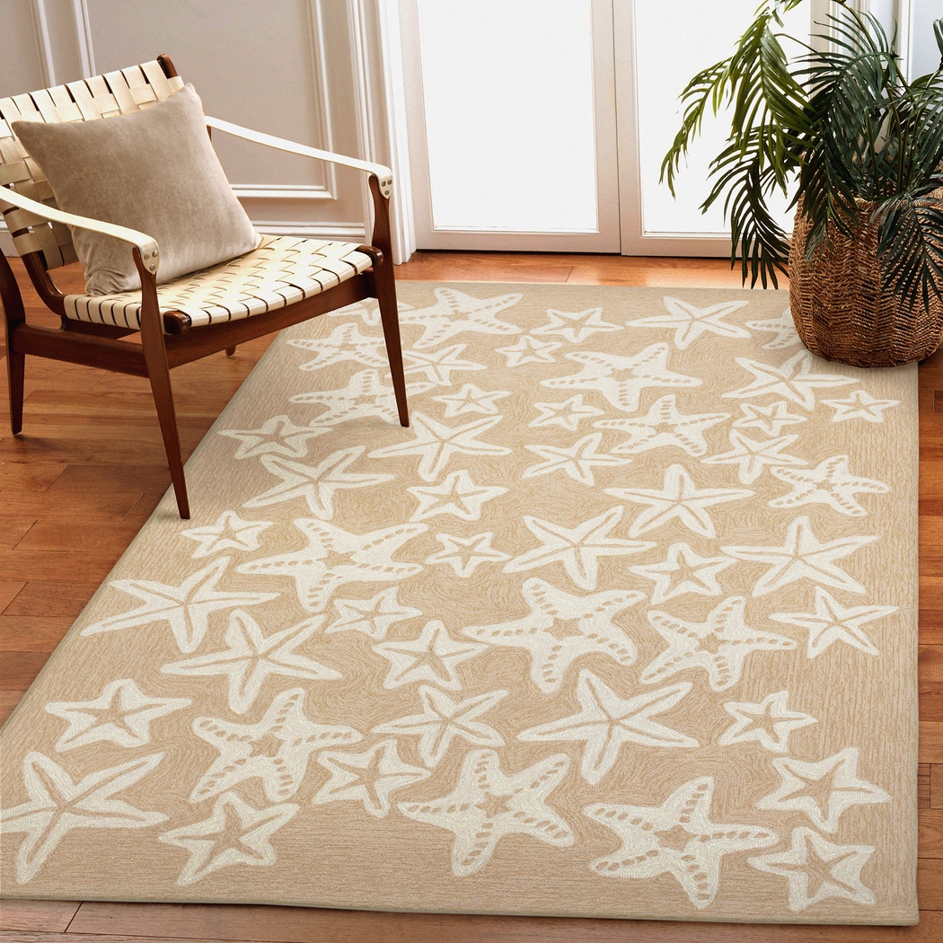 Ocean Gem Taupe 7'6 x 9'6 Indoor/Outdoor Rug - Thumbnail - Image 6