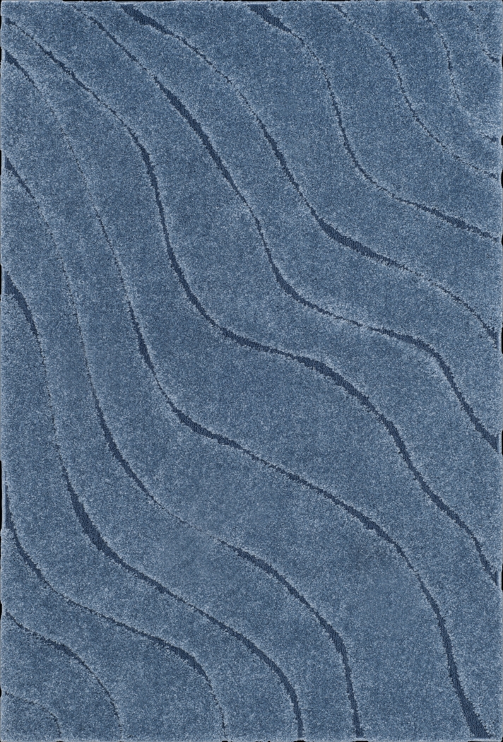 Ocean Gray Blue 6' x 9' Rug - Thumbnail - Image 1