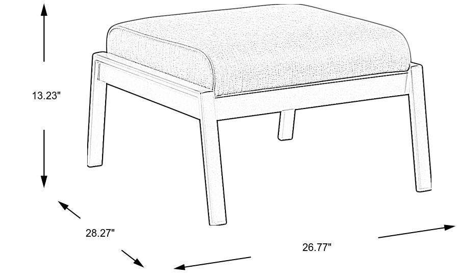 Dimension Image. Please refer to the Dimension Tab on this page for dimension details.