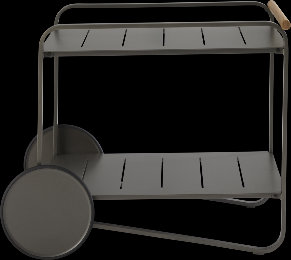Ocean Tide Gray Outdoor Bar Cart - Thumbnail - Image 3