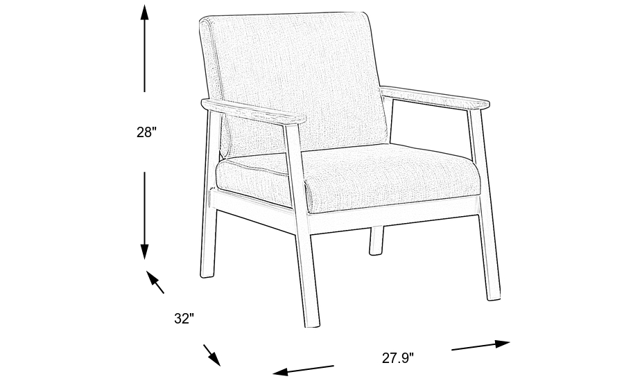Dimension Image. Please refer to the Dimension Tab on this page for dimension details.