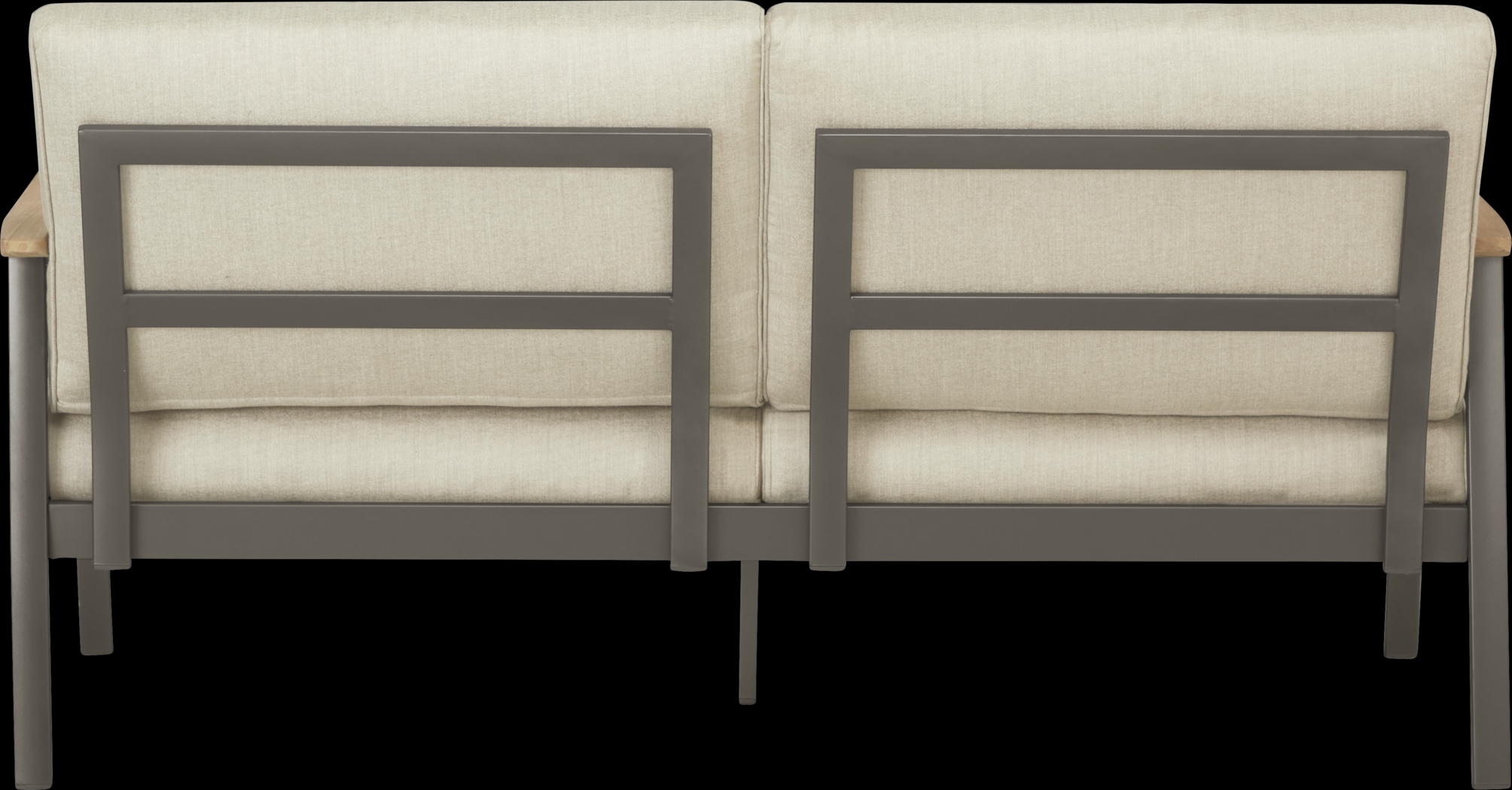 Ocean Tide Gray Outdoor Loveseat - Thumbnail - Image 4