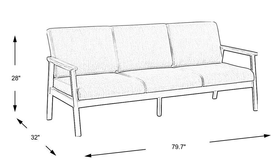 Dimension Image. Please refer to the Dimension Tab on this page for dimension details.