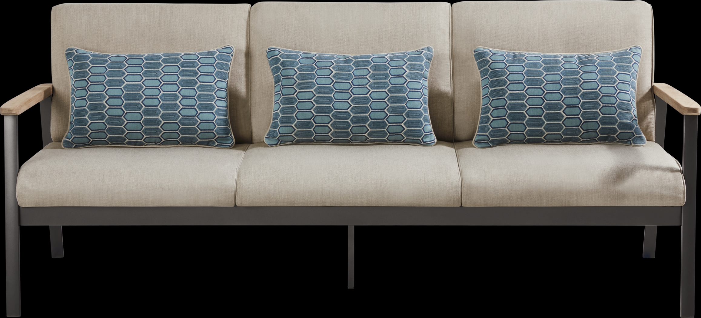 Ocean Tide Gray 8 Pc Outdoor Seating Set - Thumbnail - Image 2