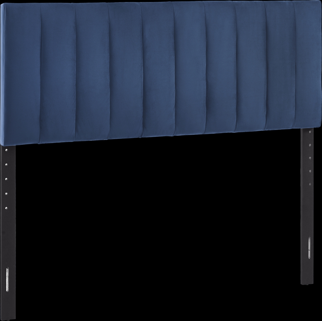 Oceanaire Navy Queen Upholstered Headboard and Bench - Thumbnail - Image 3
