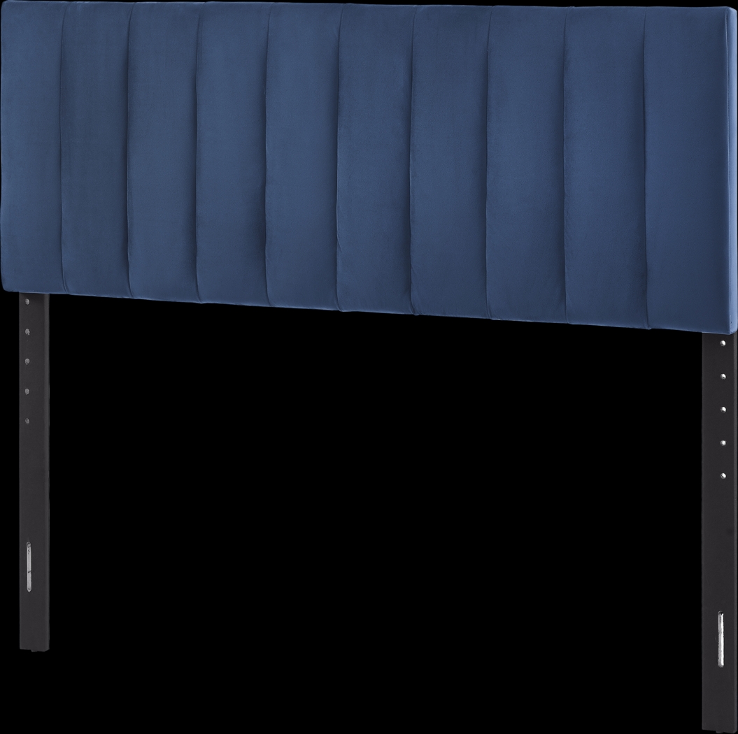 Oceanaire Navy Queen Upholstered Headboard and Bench - Thumbnail - Image 4