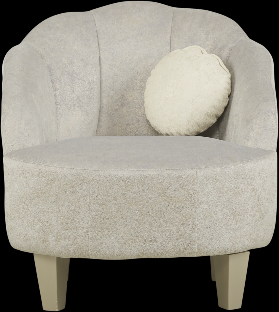 Kids Oceane Light Gray Accent Chair - Thumbnail - Image 2