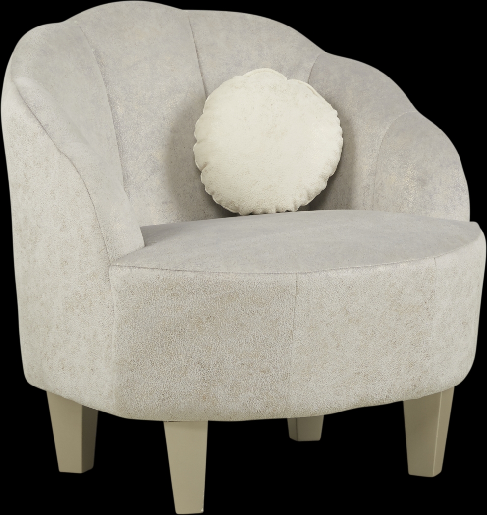 Kids Oceane Light Gray Accent Chair - Thumbnail - Image 1