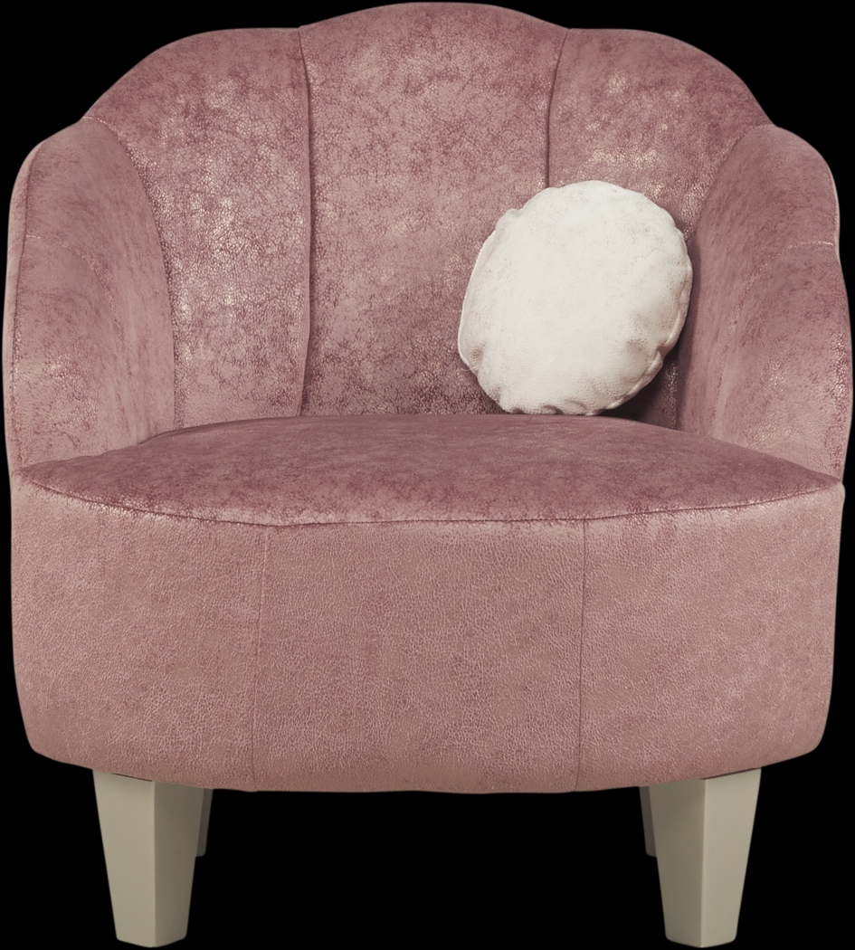 Kids Oceane Red Accent Chair - Thumbnail - Image 2