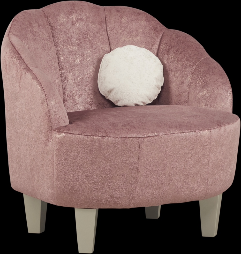 Kids Oceane Red Accent Chair - Thumbnail - Image 1
