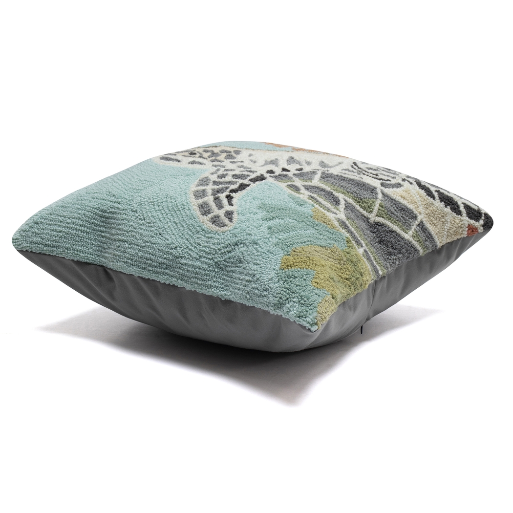 Oceanfront Blue Indoor/Outdoor Accent Pillow - Thumbnail - Image 3