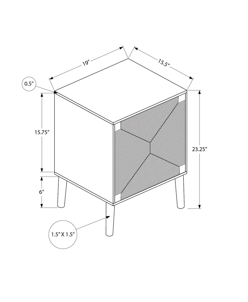 Oceanhead Brown End Table - Thumbnail - Image 8