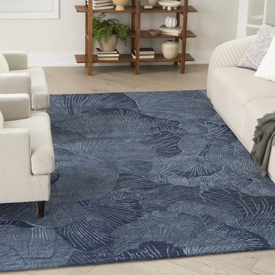 OCEANIC BLUE 3'9 x 5'9 RUG - Thumbnail - Image 2