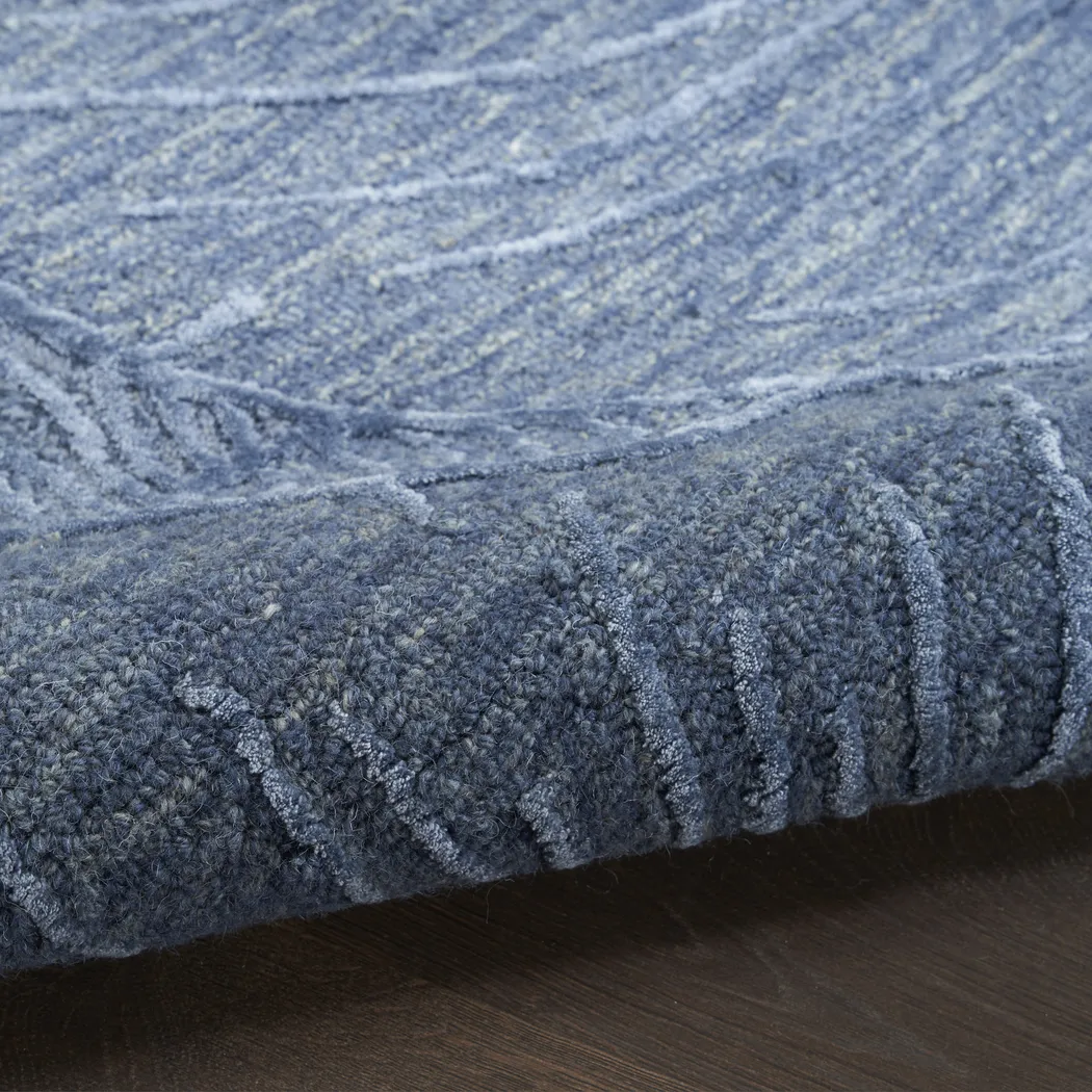 OCEANIC BLUE 5'3 x 7'3 RUG - Thumbnail - Image 3