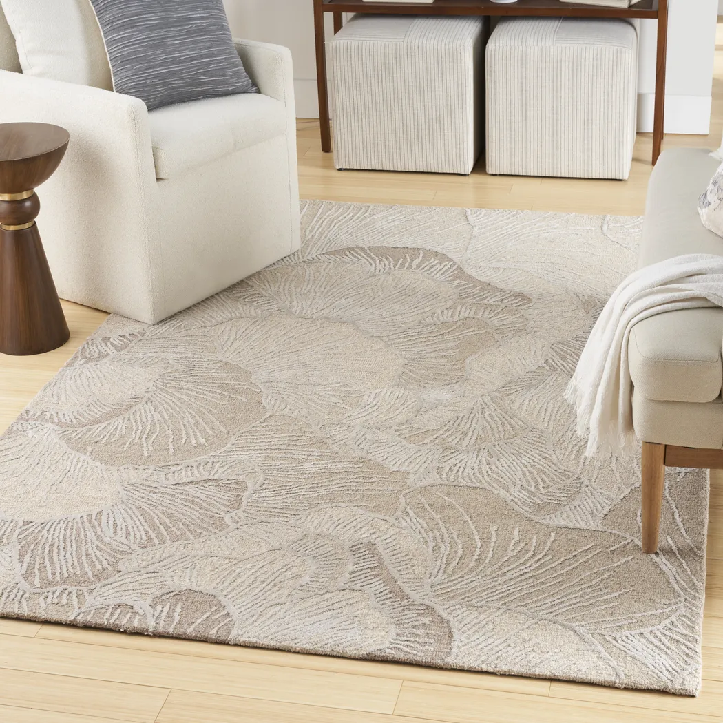 OCEANIC TAUPE 5'3 x 7'3 RUG - Thumbnail - Image 2