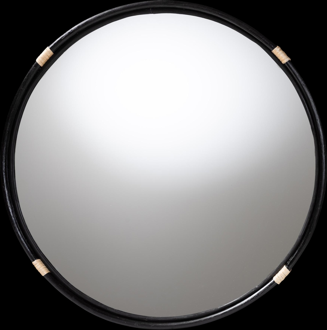 Oceanland Black Round Mirror - Thumbnail - Image 1