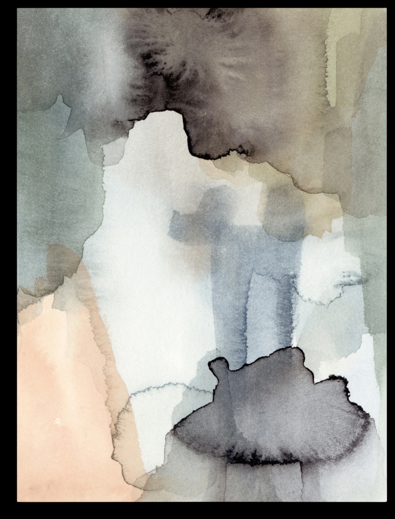 Ocean's Depth Gray Artwork - Thumbnail - Image 1