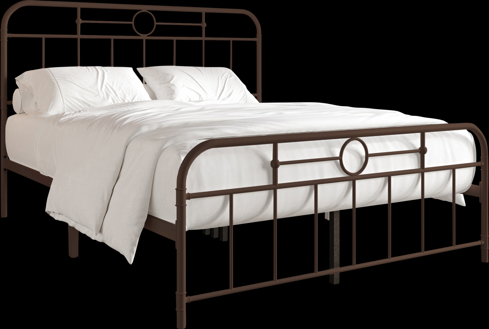 Oceanwell Brown Queen Bed - Thumbnail - Image 1