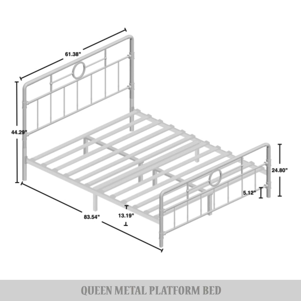 Oceanwell White Queen Bed - Thumbnail - Image 6