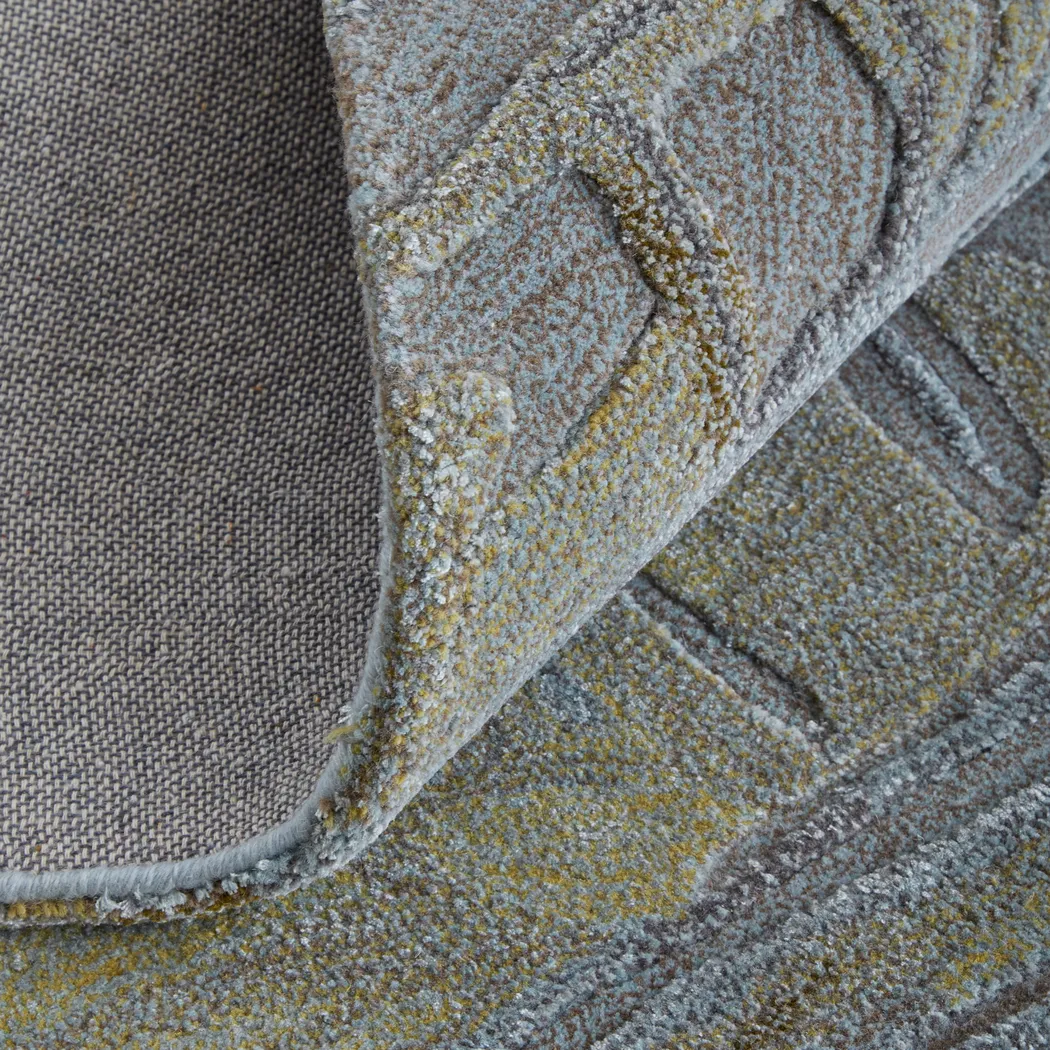 Ochkan Blue/Green 4' x 6' Rug - Image 3